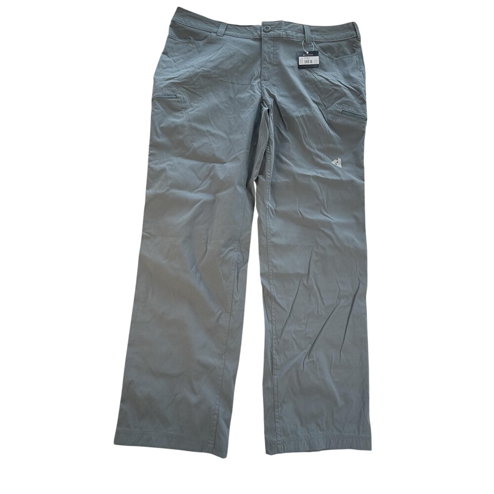 Eddie Bauer Guide Pro Pants Womens 20W Gray First Ascent Hiking UPF 50+ Stretch